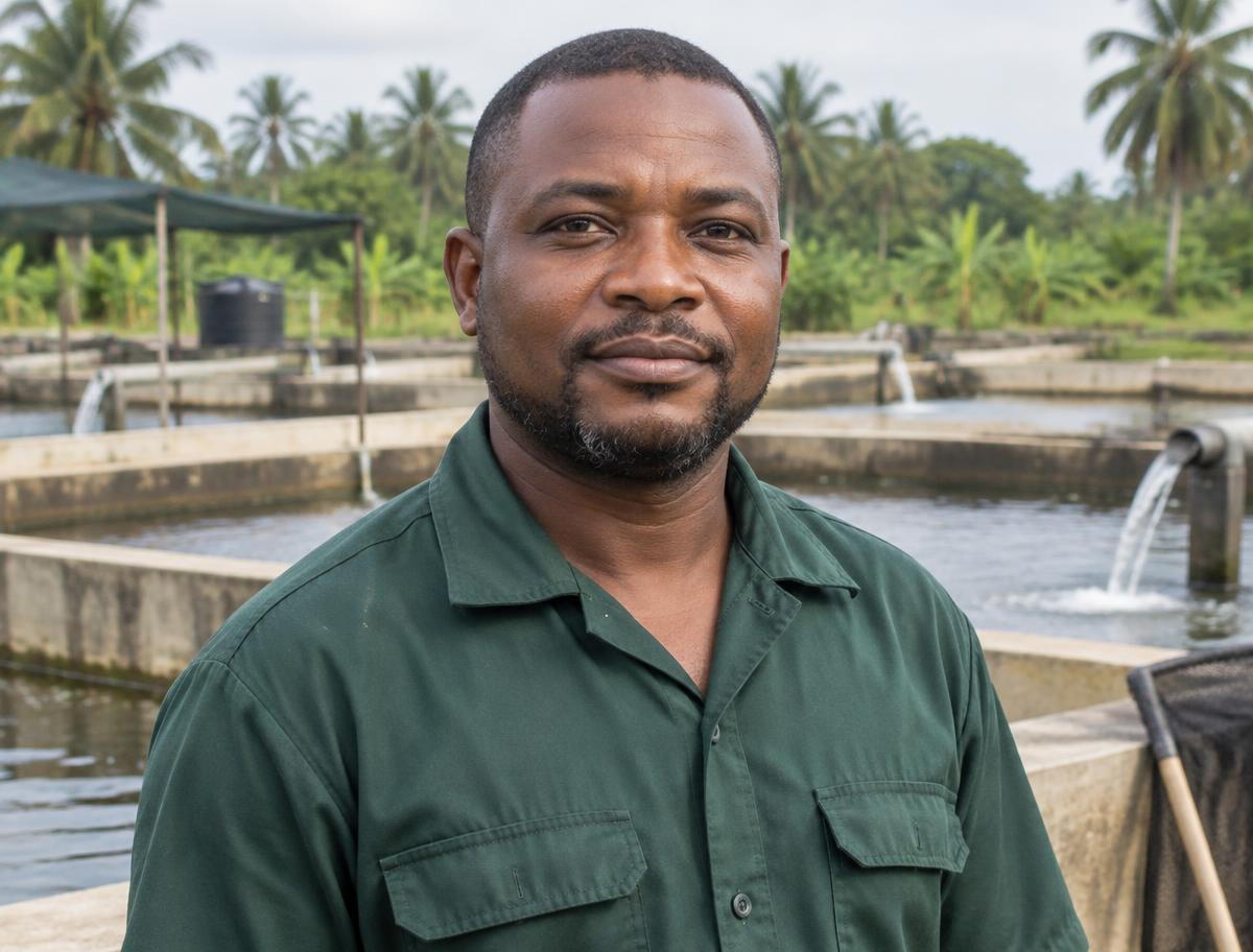 Professional portrait representing Ibrahim Egbunu, Farm Manager